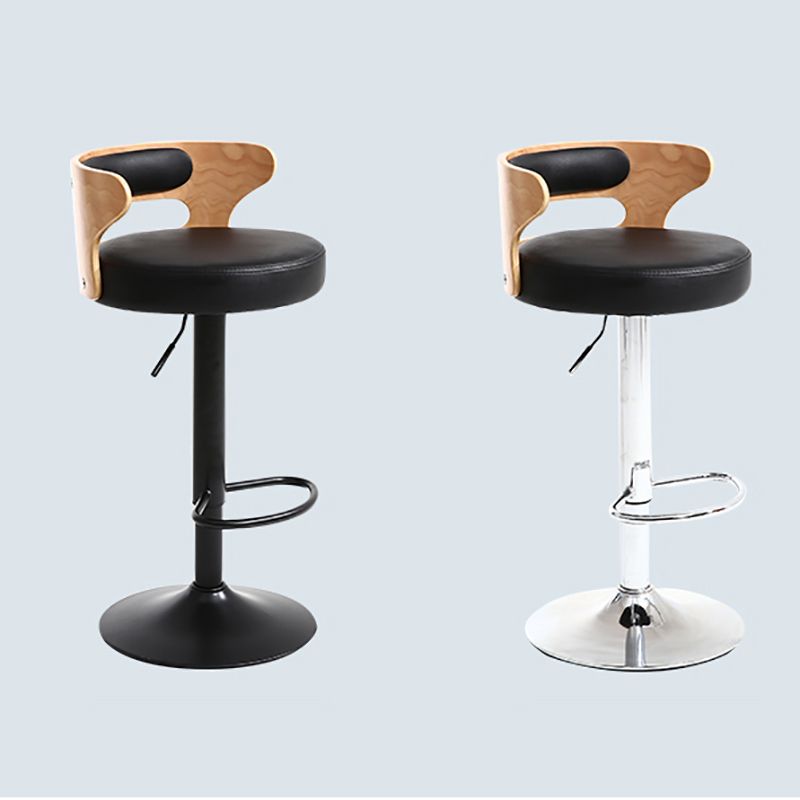 Contemporary Swivel Adjustable Height Bar Stool Home Footrest Stool Clearhalo 'Bar Furniture' 'Bar Stools' 'bar_stools' 'furn' 'furn_bar_stools' 'furniture_bar_stools' 'Kitchen & Dining Furniture' 'kitchen&dining_furn' 'kitchen' 'kitchen_furn' Furniture' 1200x1200_faa9251a-b22f-49e1-84f8-d73d8652fab8
