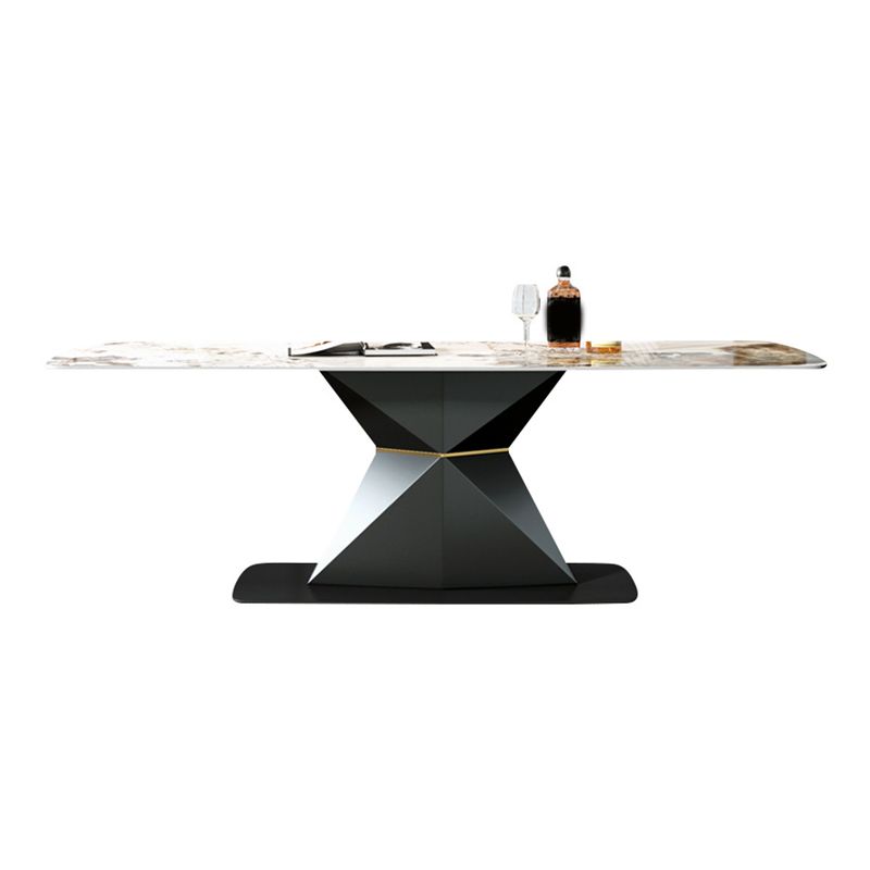 Modern Sintered Stone Top Dining Set Rectangle 1/2/5/7 Pieces Dinette Table Set Clearhalo 'Dining Room Sets' 'Dining Tables & Seating' 'dining_room_set' 'furn' 'furn_dining_room_set' 'Furniture' 'Kitchen & Dining Furniture' 1200x1200_faa9687b-ec35-49e6-865d-be108ee5e5de