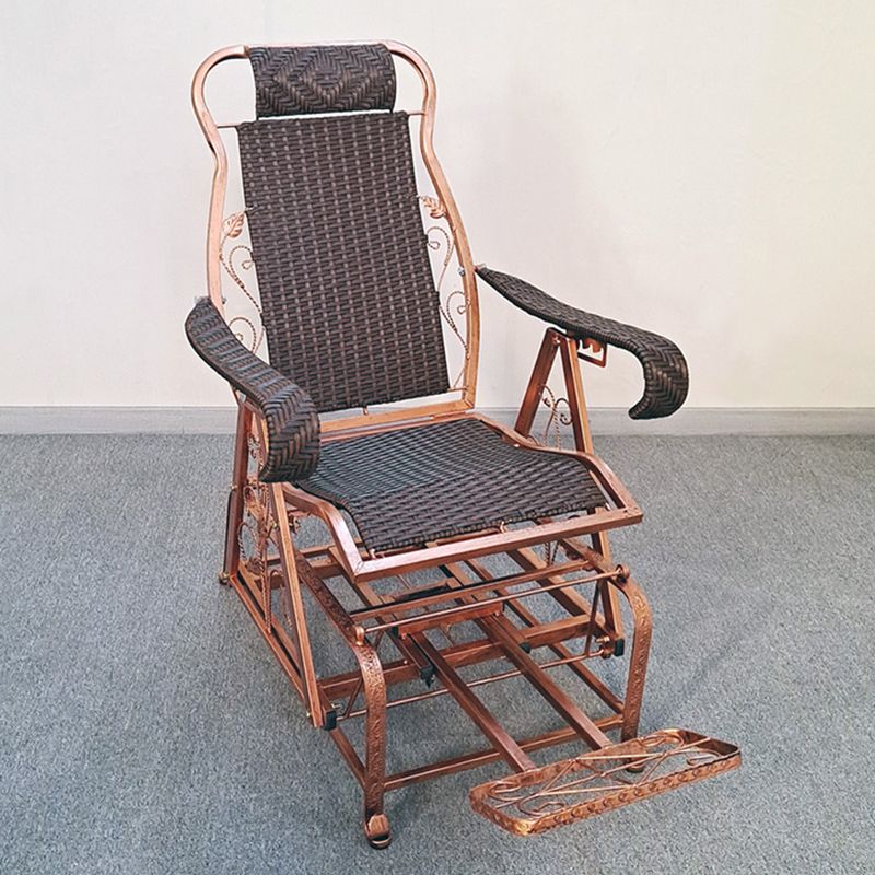Modern Rattan Chair Solid Color Rocker Chair with Metal Legs Clearhalo 'Chairs & Seating' 'furn' 'furn_rocking_chairs' 'Furniture' 'Living Room Furniture' 'Rocking Chairs' 'rocking_chairs' 1200x1200_faaad628-6f1a-4c94-a965-e9beb7667407