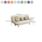 29.52" H Linen Armless Convertible Sleeper Sofa for Living Room