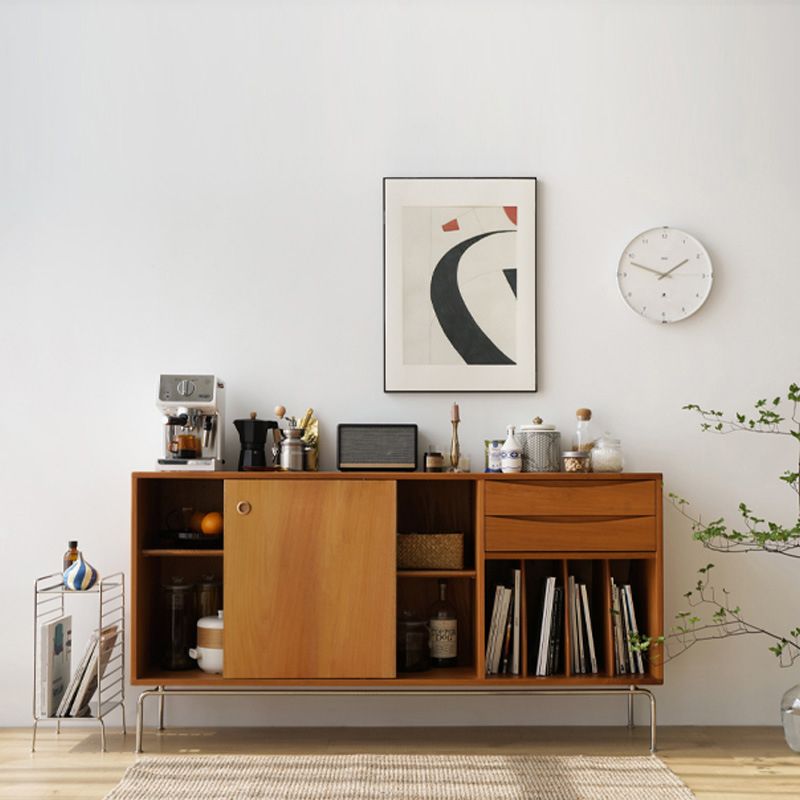 Sideboard a buffet a buffet in stile contemporaneo con armadi e cassetti