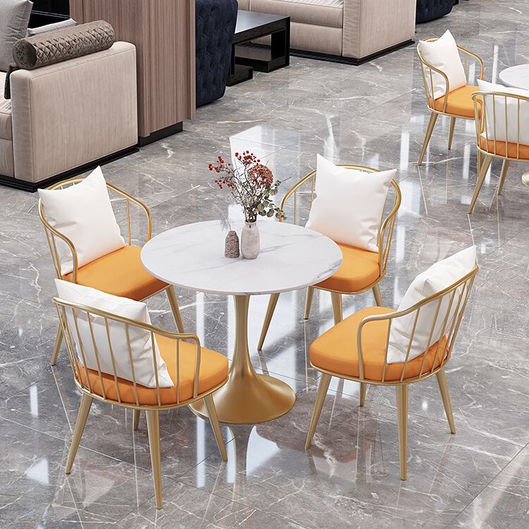 Modern Round Dining Table Sintered Stone Tulip Table for Dining Room Clearhalo 'Dining Tables & Seating' 'Dining Tables' 'dining_table' 'furn' 'furn_dining_table' 'Furniture' 'Kitchen & Dining Furniture' 1200x1200_faadc077-3201-44f4-94b8-433e76535222
