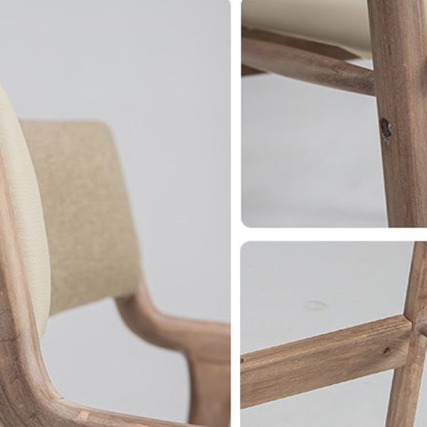 Indoor Country Style Arm Chair Open Back Wood Upholstered Single Dining Room Chair Clearhalo ' kitchen&dining_furn' 'Dining Chairs' 'Dining Tables & Seating' 'dining_chair' 'furn' 'furn_dining_chair' 'Furniture' 'furniture_dining_chair' 'Kitchen & Dining Furniture' 'kitchen' 1200x1200_faae4afd-a34d-47db-afd0-cf52b609796f