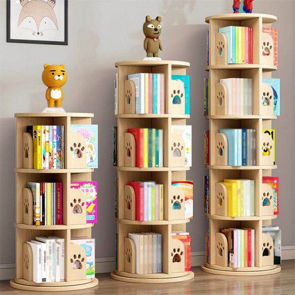 Contemporary Style Bookshelf Natural Solid Wood Bookcase for Home Office Clearhalo 'Bookcases' 'furn' 'furn_bookcases' 'Furniture' 'furniture_bookcases' 'Office Furniture' 1200x1200_faaec6df-063f-42f8-a75e-a5e9e3fd4058