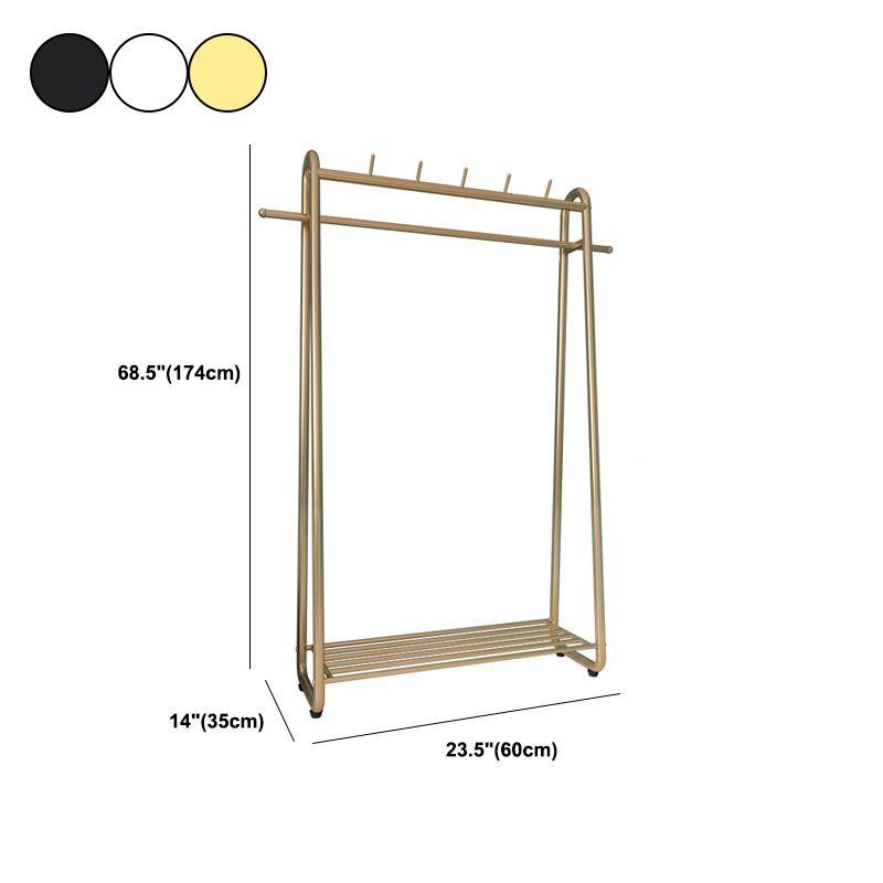 Estante de pelaje industrial Metálico Ganchos independientes Ratch de abrigo para el hogar para el hogar