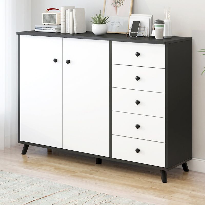 Armadio in legno fabbricato mobile moderno accento con porta e cassetto