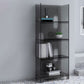 Modern Style Closed Back Bookshelf Acrylic Bookcase for Living Room