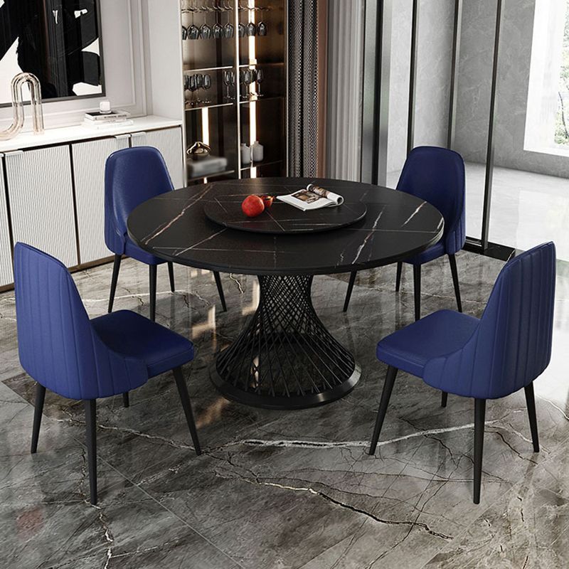 Traditional Luxury Round Stone Dining Table Pedestal Casual Dining Table Clearhalo 'Dining Tables & Seating' 'Dining Tables' 'dining_table' 'Furniture' 'furniture_dining_table' 'Kitchen & Dining Furniture' 'kitchen' 'kitchen_dining_table' 1200x1200_fab1aed3-ab78-437d-98d7-0a334021601d