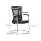 Chaise contemporaine en maille à dossier haut avec support lombaire réglable