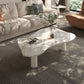 No Distressing Single Coffee Table Slate Free-Form White Coffee Table Clearhalo 'Coffee & Accent Tables' 'Coffee Tables' 'coffee_tables' 'furn' 'furn_coffee_tables' 'Furniture' 'Living Room Furniture' 1200x1200_fab45999-7963-44f5-b204-7f6e4ea8ed06