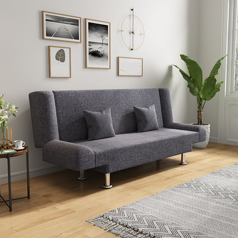 75"Modern Linen Recessed Arm Foldable Convertible Sleeper Sofa Clearhalo 'furn' 'furn_sofas' 'Furniture' 'furniture_sofas' 'kitchen' 'kitchen_sofas' 'Living Room Furniture' 'Sofa' 'sofas' 1200x1200_fab4e3b0-a6f4-479e-aff2-ba0b140cabf1