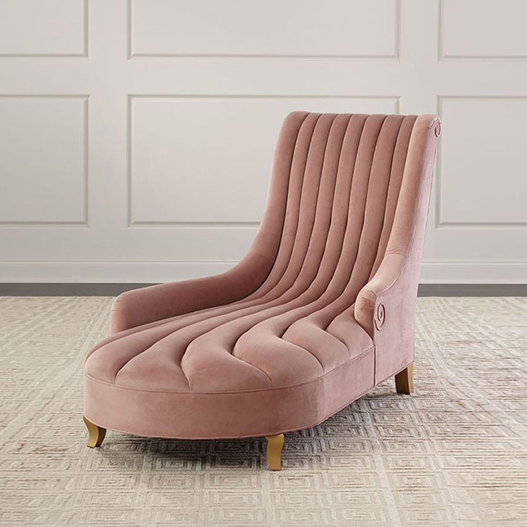 Luxury Style Velvet Chaise Lounge Bedroom Recessed Arms Chaise Clearhalo 'Chairs & Seating' 'Chaise Lounge' 'chaise_lounge' 'furn' 'furn_chaise_lounge' 'Furniture' 'Living Room Furniture' 1200x1200_fab5c406-8be6-40dd-946e-9850ffc880e1
