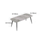 Rectangle Grey Tone Dining Table Sintered Stone Table Simplicity with 4 Legs Clearhalo 'Dining Tables & Seating' 'Dining Tables' 'dining_table' 'furn' 'furn_dining_table' 'Furniture' 'furniture_dining_table' 'Kitchen & Dining Furniture' 1200x1200_fab72ac3-0638-43e5-9d75-cca6e29d1097