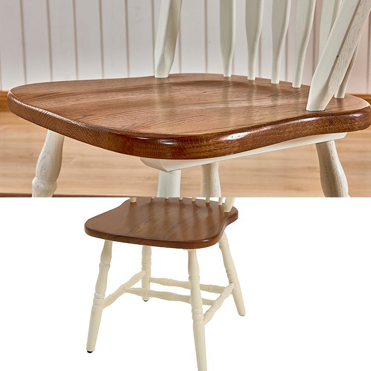 Solid Wood Traditional Dining Room Chair Matte Finish Windsor Back Side Chair Clearhalo ' kitchen&dining_furn' 'Dining Chairs' 'Dining Tables & Seating' 'dining_chair' 'furn' 'furn_dining_chair' 'Furniture' 'furniture_dining_chair' 'Kitchen & Dining Furniture' 'kitchen' 1200x1200_faba54f3-3388-4838-8a7d-9a0dbbbc937b