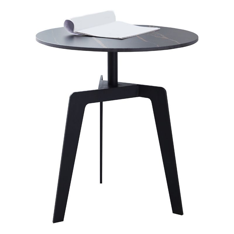 Modern Marble Top End Table 3 Mental Legs Sofa Side End Table for Living Room Clearhalo 'Coffee & Accent Tables' 'End & Side Tables' 'end_side_table' 'end_side_tables' 'furn' 'furn_end_side_tables' 'Furniture' 'furniture_end_side_table' 'Living Room Furniture' 1200x1200_faba66b0-093c-4d05-8e05-765326cb4869