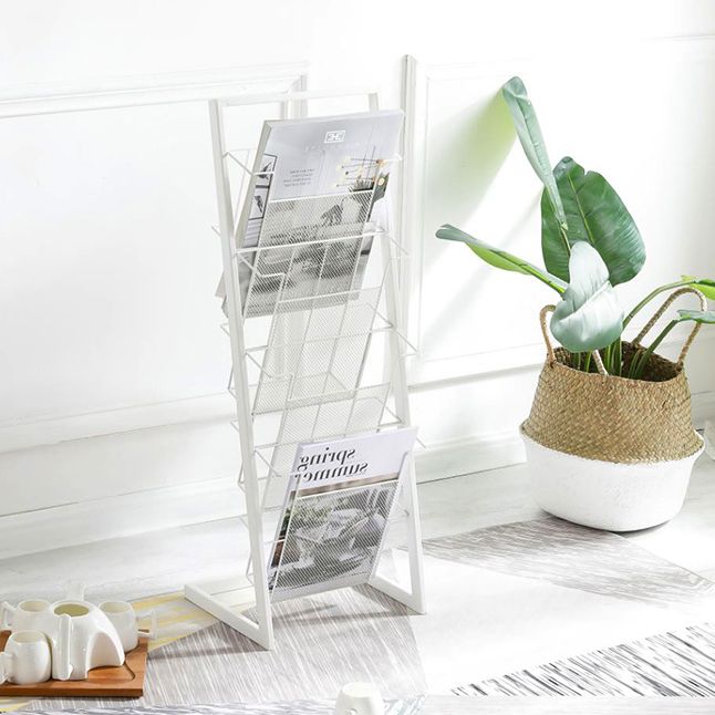 Scandinavian Metal Etagere Bookshelf Iron Open Vertical Bookshelf Clearhalo 'Bookcases' 'furn' 'furn_bookcases' 'Furniture' 'furniture_bookcases' 'kitchen' 'kitchen_bookcases' 'Living Room Furniture' 'Office Furniture' 1200x1200_fabb8522-3304-4b62-9d46-7f058c347b98