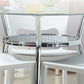 Metal Modern Round Indoor Table Glass Top Table for Kitchen and Dining Room Clearhalo 'Dining Tables & Seating' 'Dining Tables' 'dining_table' 'furn' 'furn_dining_table' 'Furniture' 'furniture_dining_table' 'Kitchen & Dining Furniture' 'kitchen' 'kitchen_dining_table' 1200x1200_fabdba12-be88-46b4-86ae-6172a748fe11