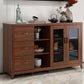 Sideboard moderna legno massiccio senza angoscia con cassetti Creedenza mobili