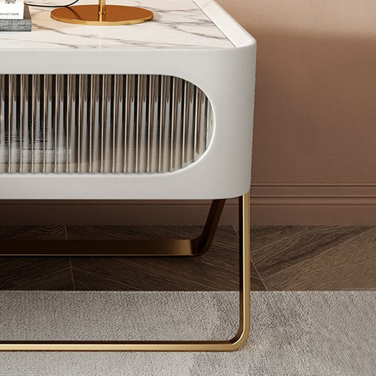 16.53 "großer Steinakzentisch Nachttisch 1-Draste-Nachttischschrank