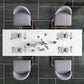 Modern Style Bar Table Set 1/2/5 Pcs Faux Marble Rectangular Bar Set for Indoor Clearhalo 'Bar Furniture' 'furn' 'furn_home_bar_bar_sets' 'Furniture' 'Home Bars & Bar Sets' 'home_bar_bar_sets' 'Kitchen & Dining Furniture' 1200x1200_fac157e2-8fd8-47ca-8f72-eafa2bb94b30