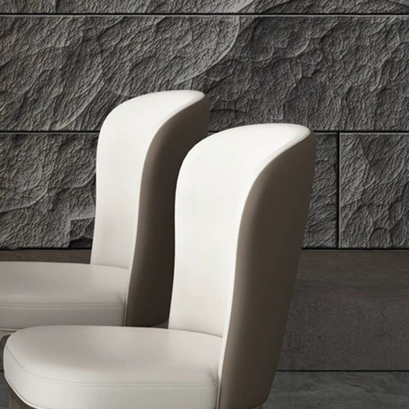 Glam Dining Chair Keuken Armless Dining zijstoel in Chrome