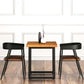 Industrial Style Solid Wood Dining Table Brown Square Table with Black Frame for Dinning Room Clearhalo ' dining_table' 'Dining Tables & Seating' 'Dining Tables' 'furn' 'furn_dining_table' 'Furniture' 'furniture_dining_table' 'Kitchen & Dining Furniture' 'kitchen&dining_furn' 'kitchen' 'kitchen_dining_table' 1200x1200_fac1ca1e-ab67-4999-b5e6-184cf2b884c9