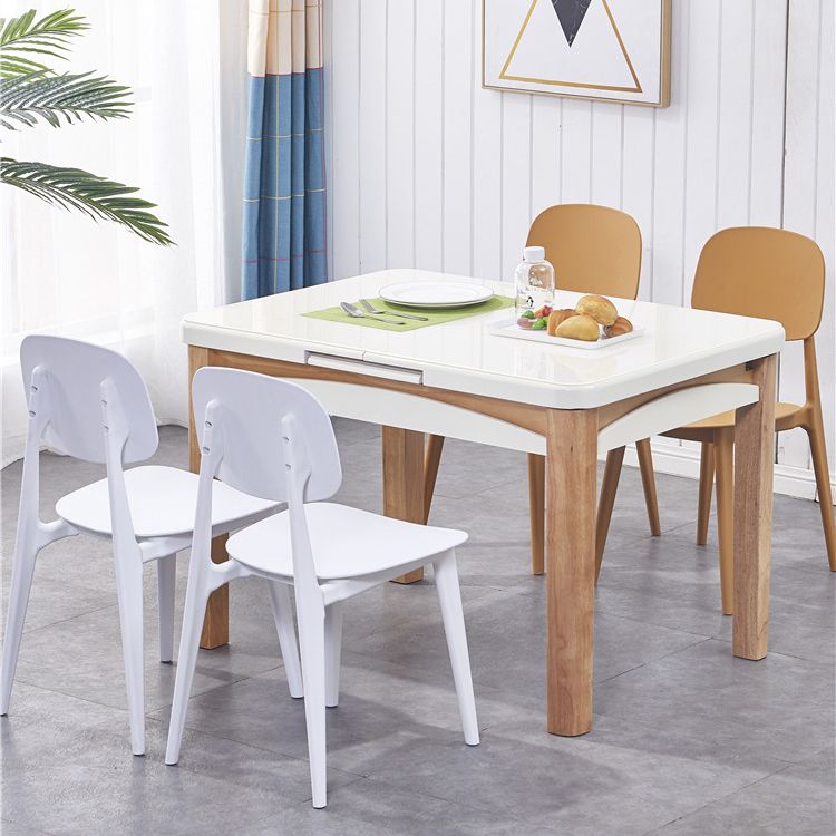 Plastic Dining Chairs Modern Kitchen Side Chair 16'' Wide Open Back Side Chair Clearhalo ' kitchen&dining_furn' 'Dining Chairs' 'Dining Tables & Seating' 'dining_chair' 'furn' 'furn_dining_chair' 'Furniture' 'furniture_dining_chair' 'Kitchen & Dining Furniture' 'kitchen' 1200x1200_fac2361e-92be-4163-8f83-326605931088