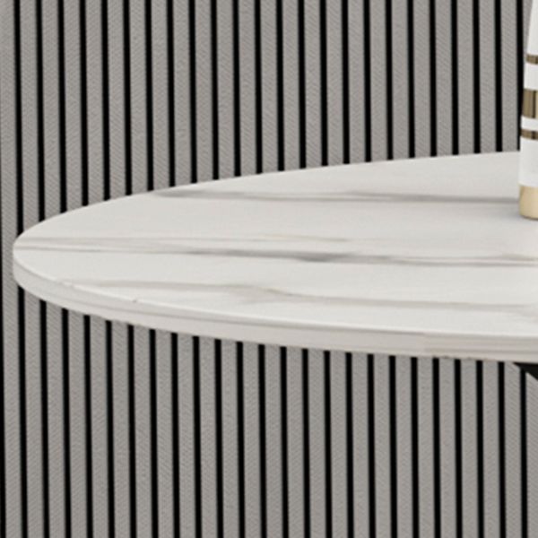 Mesa de comedor redonda moderna Mesa de piedra sinterizada para el comedor