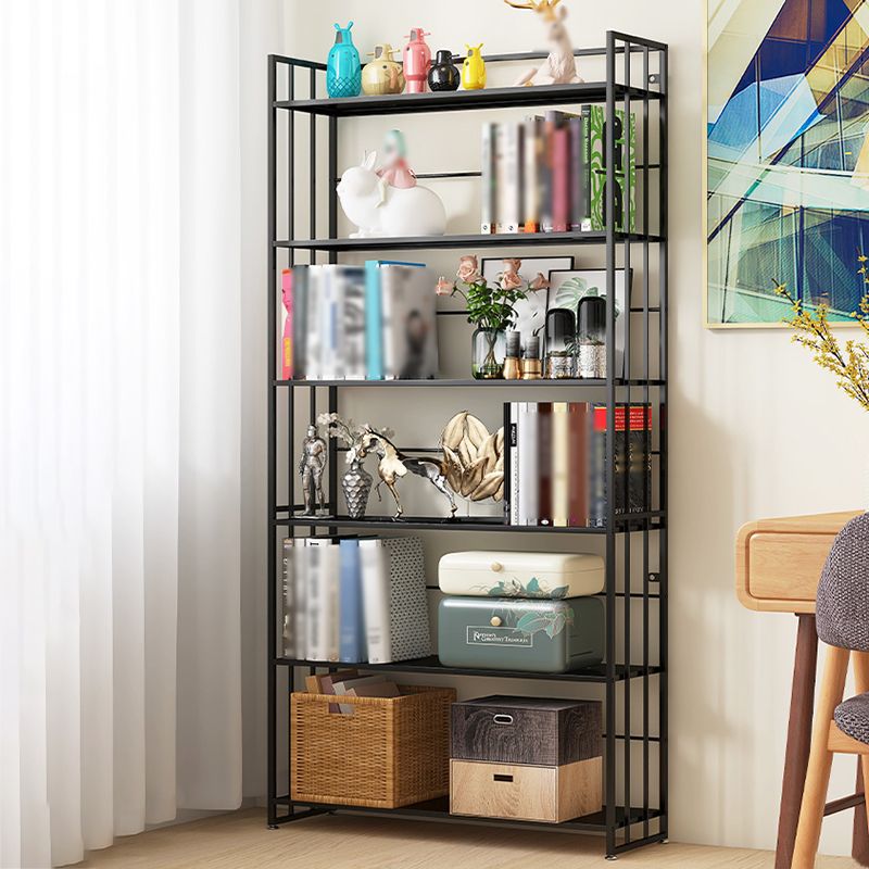 Modern Style Metal Bookshelf Vertical Open Shelf Bookcase for Study Room Clearhalo 'Bookcases' 'furn' 'furn_bookcases' 'Furniture' 'furniture_bookcases' 'kitchen' 'kitchen_bookcases' 'Living Room Furniture' 'Office Furniture' 1200x1200_fac44b7b-4d1d-48c1-91a6-ebb0c28c4c88