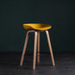 Glam Solid Wood Counter Height Stool Plastic Bar Stool Bar Stool