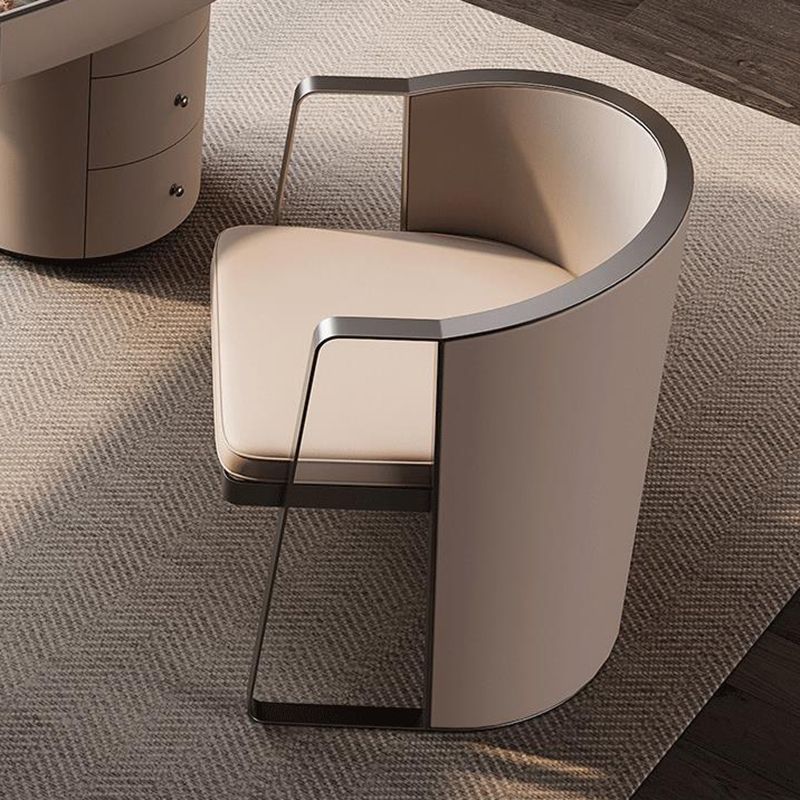 Escritorio de oficina de 31.5 pulgadas de altura Modern Stone Writing Writing con 3 cajones