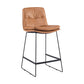Scandinavian Coffee Shop Footrest Stool Matte Finish Upholstered Barstool Clearhalo 'Bar Furniture' 'Bar Stools' 'bar_stools' 'Furniture' 'furniture_bar_stools' 'Kitchen & Dining Furniture' 1200x1200_fac7951a-a3e1-4a7f-8d25-ac8dbbacdf62