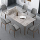 Medieval Modern Sintered Stone Dining Table Rectangle Table with Wooden 4 Legs Clearhalo 'Dining Tables & Seating' 'Dining Tables' 'dining_table' 'furn' 'furn_dining_table' 'Furniture' 'furniture_dining_table' 'Kitchen & Dining Furniture' 'kitchen' 'kitchen_dining_table' 1200x1200_fac88492-9136-4e6d-b1b9-f3f7be0ea5ca