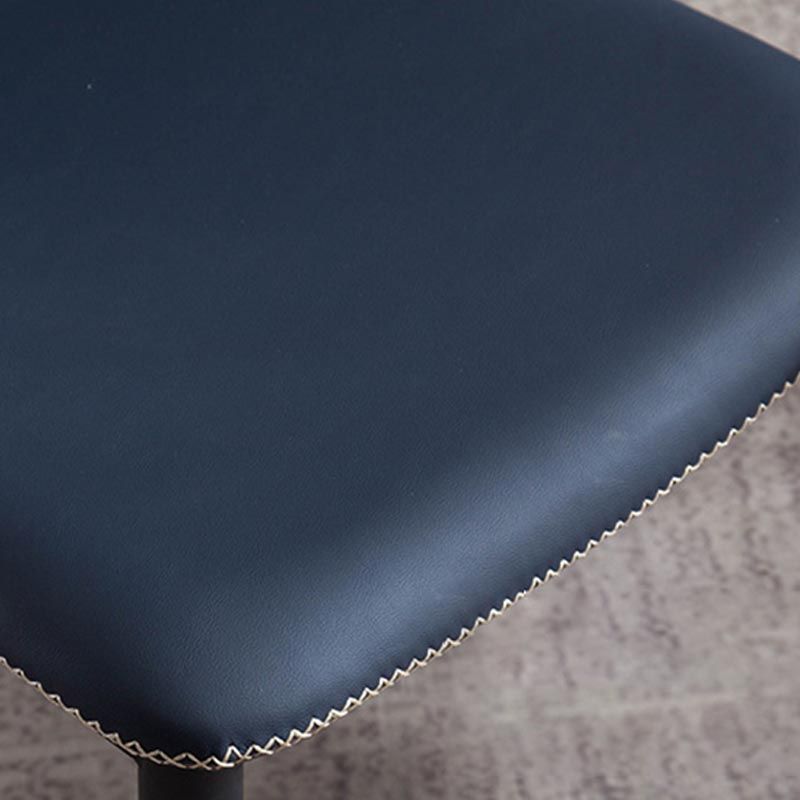 Contemporary Dining Chairs Armless Chairs with Metal Legs for Kitchen