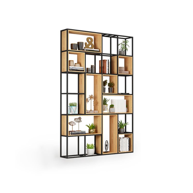 Modern Style Bookcase Metal Open Back Bookshelf for Office Use Clearhalo 'Bookcases' 'furn' 'furn_bookcases' 'Furniture' 'Office Furniture' 1200x1200_facad6a7-686d-4a86-a45a-d412e0c449f8