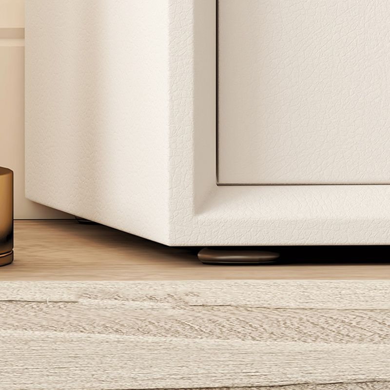 Comportador doble horizontal de almacenamiento de madera blanca horizontal con cajones para el hogar