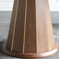Wood Contemporary Round Dining Table Matte Finish Pedestal Table for Home
