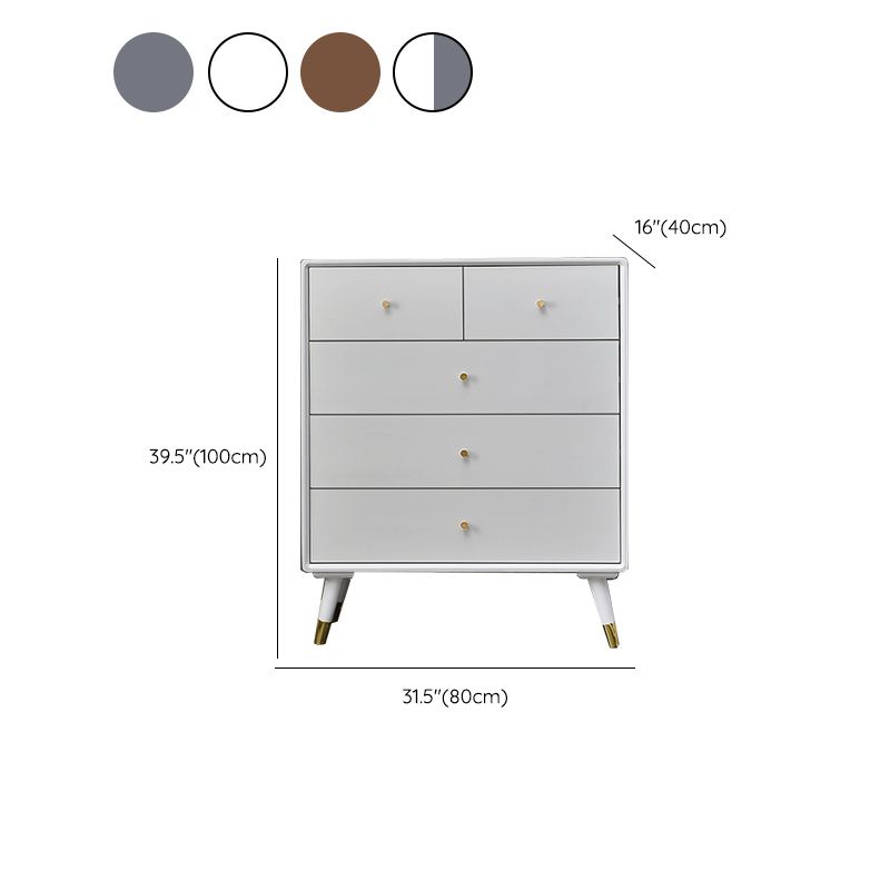 Solid Wood Accent Chest Mid Century Drawers Included Cabinet