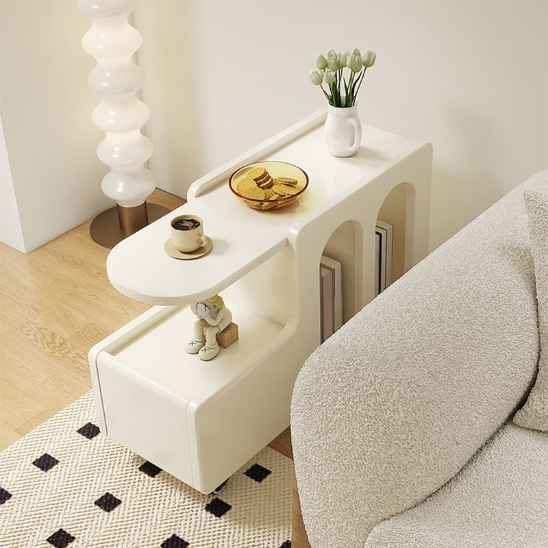 Contemporary White Wooden Sofa Side Accent Table for Living Room Clearhalo 'Coffee & Accent Tables' 'End & Side Tables' 'end_side_tables' 'furn' 'furn_end_side_tables' 'Furniture' 'Living Room Furniture' 1200x1200_facdfacb-b10a-415c-ae06-4c4880a662d7