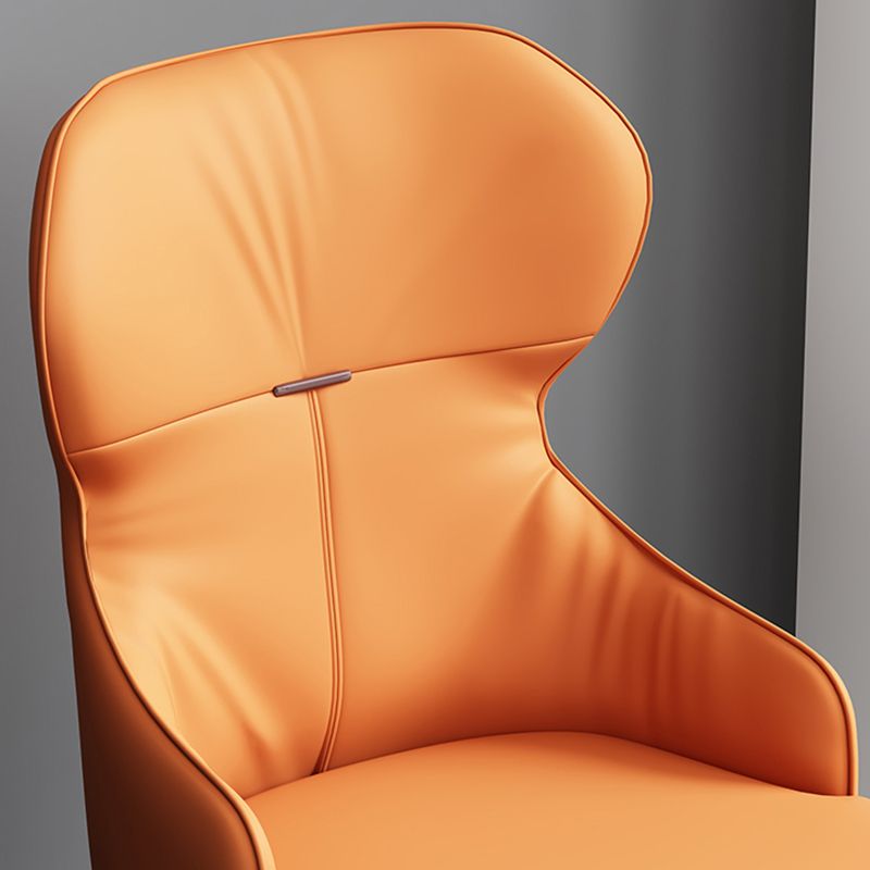 Industrial Style Arm Chair Faux Leather Wingback Chair for Living Room