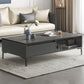 Glam 4-Bein-Couchtisch mit künstlicher Platte, rechteckiger Home-Cocktail-Tisch