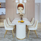 Nordic Glam Style Sintered Stone Rectangle Table Set 1/3/4/5 Pieces Dining Set Clearhalo 'Dining Room Sets' 'Dining Tables & Seating' 'dining_room_set' 'furn' 'furn_dining_room_set' 'Furniture' 'Kitchen & Dining Furniture' 1200x1200_fad6f486-9a74-40ba-9a15-6f8e88b06438