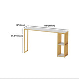 1/3/7 pezzi tavolo da bar rettangolare set moderno tavolo da tè al latte in marmo con sgabelli da bar