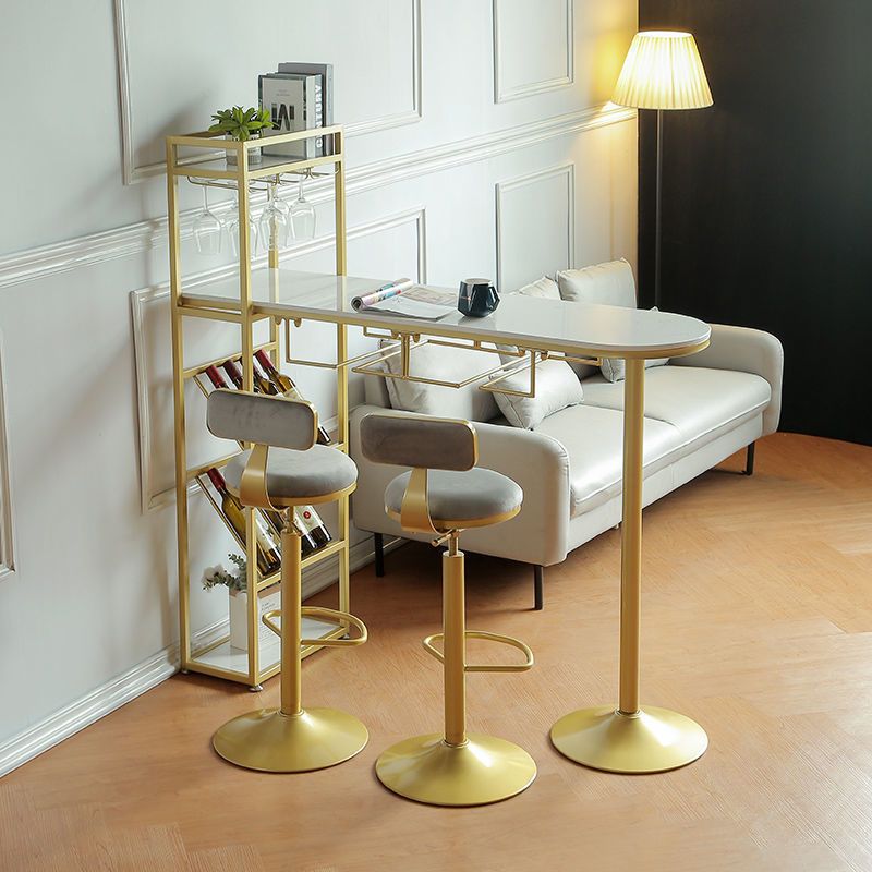 Tavolo da bar in marmo specialistico in marmo glam bianco glam con deposito di vino