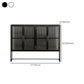 Porte di vetro contemporanee Credenza Metal Buffet Table per soggiorno