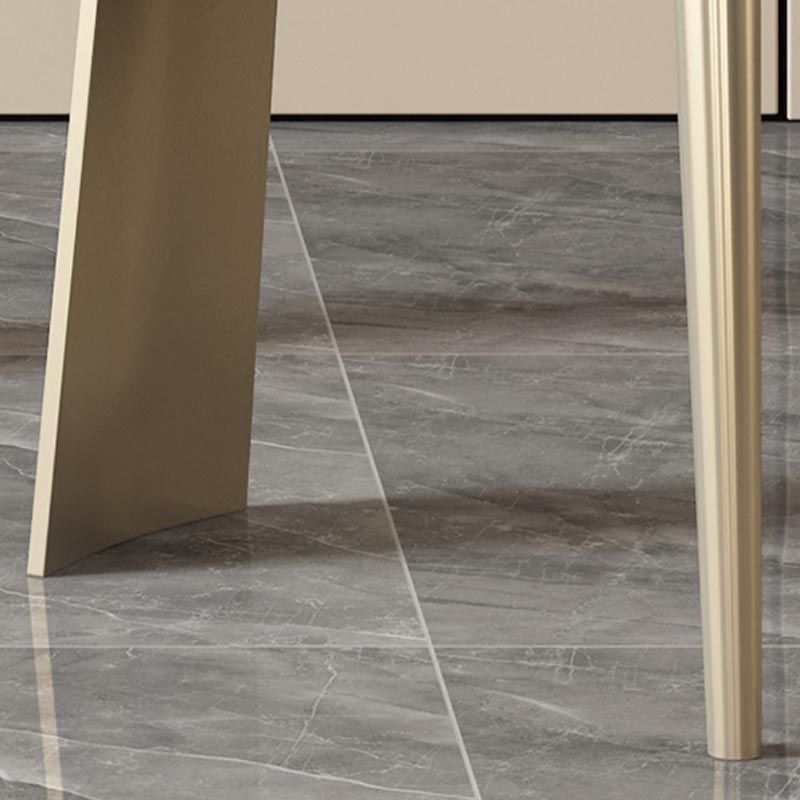 Nordic Glam Style Chair Dining Armless Chairs for Kitchen with Metal Legs Clearhalo 'Dining Chairs' 'Dining Tables & Seating' 'dining_chair' 'furn' 'furn_dining_chair' 'Furniture' 'Kitchen & Dining Furniture' 1200x1200_fadc634c-8966-419d-becc-efb2a3f67c88