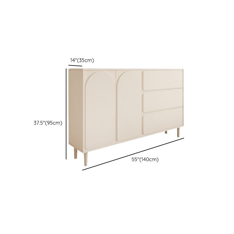 Modernism Horizontal Combo Dresser White Dresser with Storage for Home Clearhalo 'Bedroom Furniture' 'Dressers & Chests' 'dressers_chests' 'furn' 'furn_dressers_chests' 'Furniture' 1200x1200_fadda4ee-b31f-4ab7-8bfb-5c94523946cf