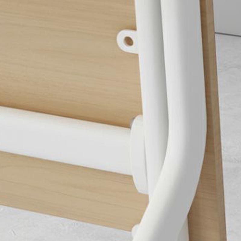 Scrivania rettangolare di scrittura top in legno fabbricato naturale con ruote a tracota