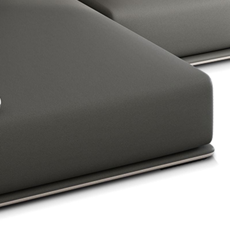 Modern Armless Sectional with Soild Wood Frame for Living Room