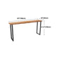 Modern Wood Bar Table with Rectangle Table Top Black Sled Table with 42-inch Height Clearhalo 'Bar Furniture' 'Bar Tables' 'bar_tables' 'furn' 'furn_bar_tables' 'Furniture' 'furniture_bar_tables' 'Kitchen & Dining Furniture' 1200x1200_fadffecb-af39-4ed0-ab7d-101ff781cd7c